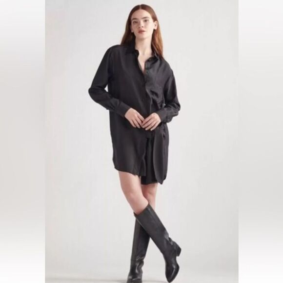 Thakoon Dresses & Skirts - New Thakoon Black silk tie front dress Large